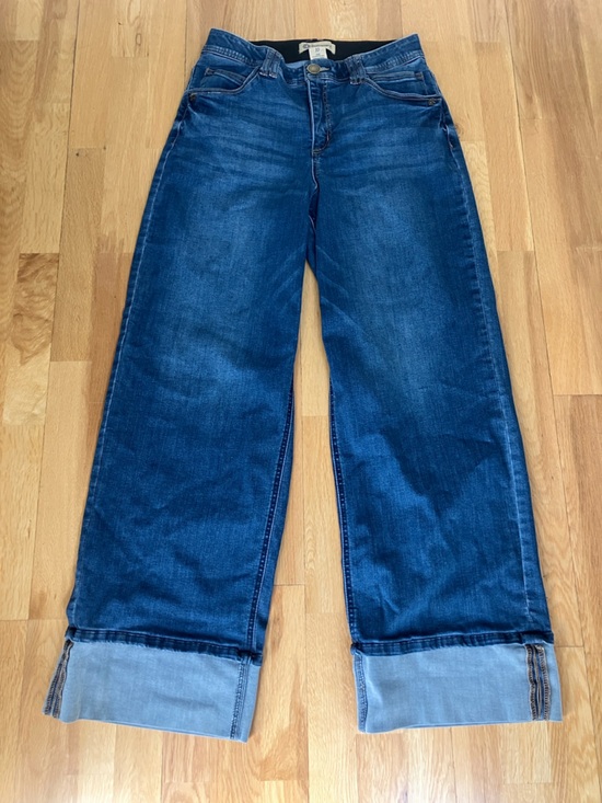 Democracy Denim - Democracy Indigo Wide Leg Cuffed Jeans